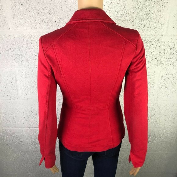 H&M Red Soft Blazer Size 6 - Picture 7 of 9